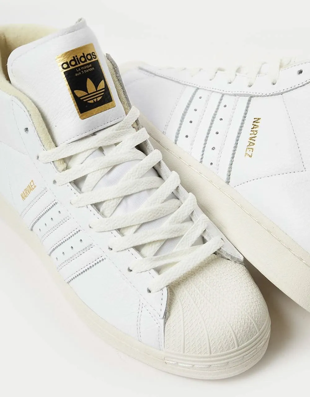 adidas x Sam Narvaez Pro Model ADV Skate Shoes - White/White/Easy Yellow