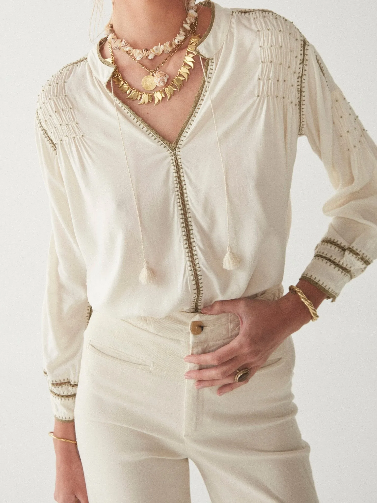 Asha Blouse - Positano Caki