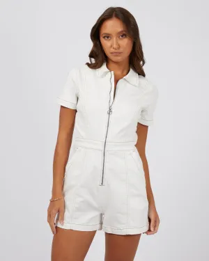 Boston Playsuit Vintage White