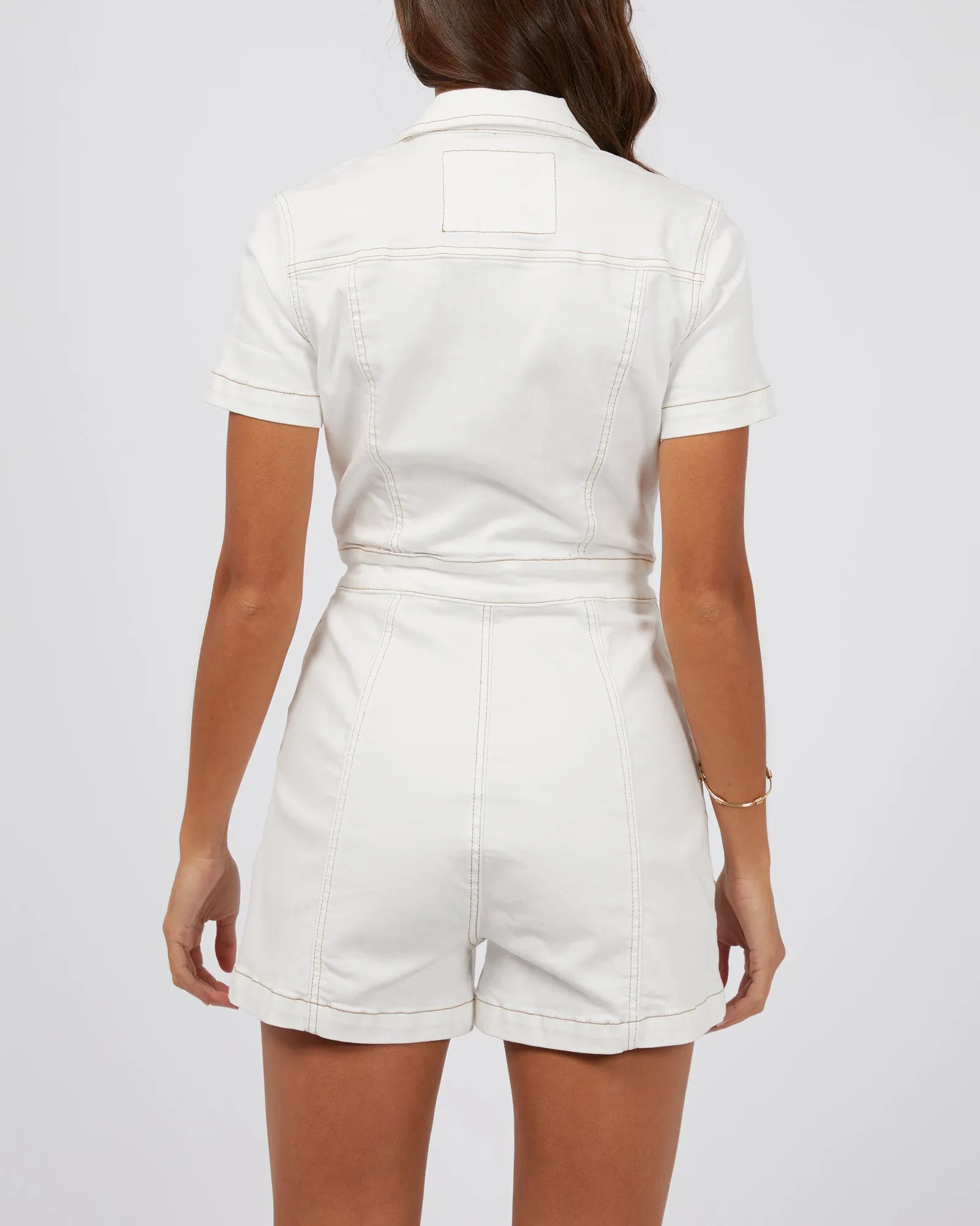 Boston Playsuit Vintage White