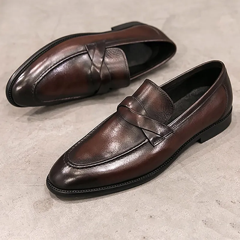 Breathable PU Leather Men Loafers