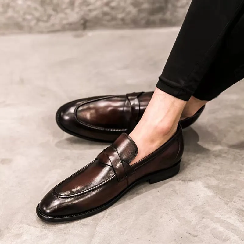 Breathable PU Leather Men Loafers