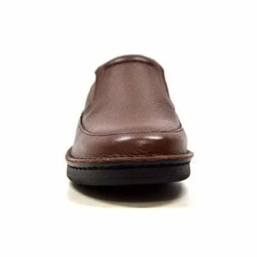 British Walkers Nottingham Men's Brown Leather Casual Slip On Shoes