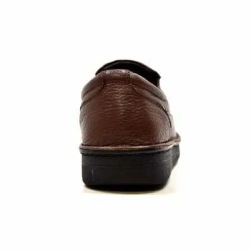 British Walkers Nottingham Men's Brown Leather Casual Slip On Shoes