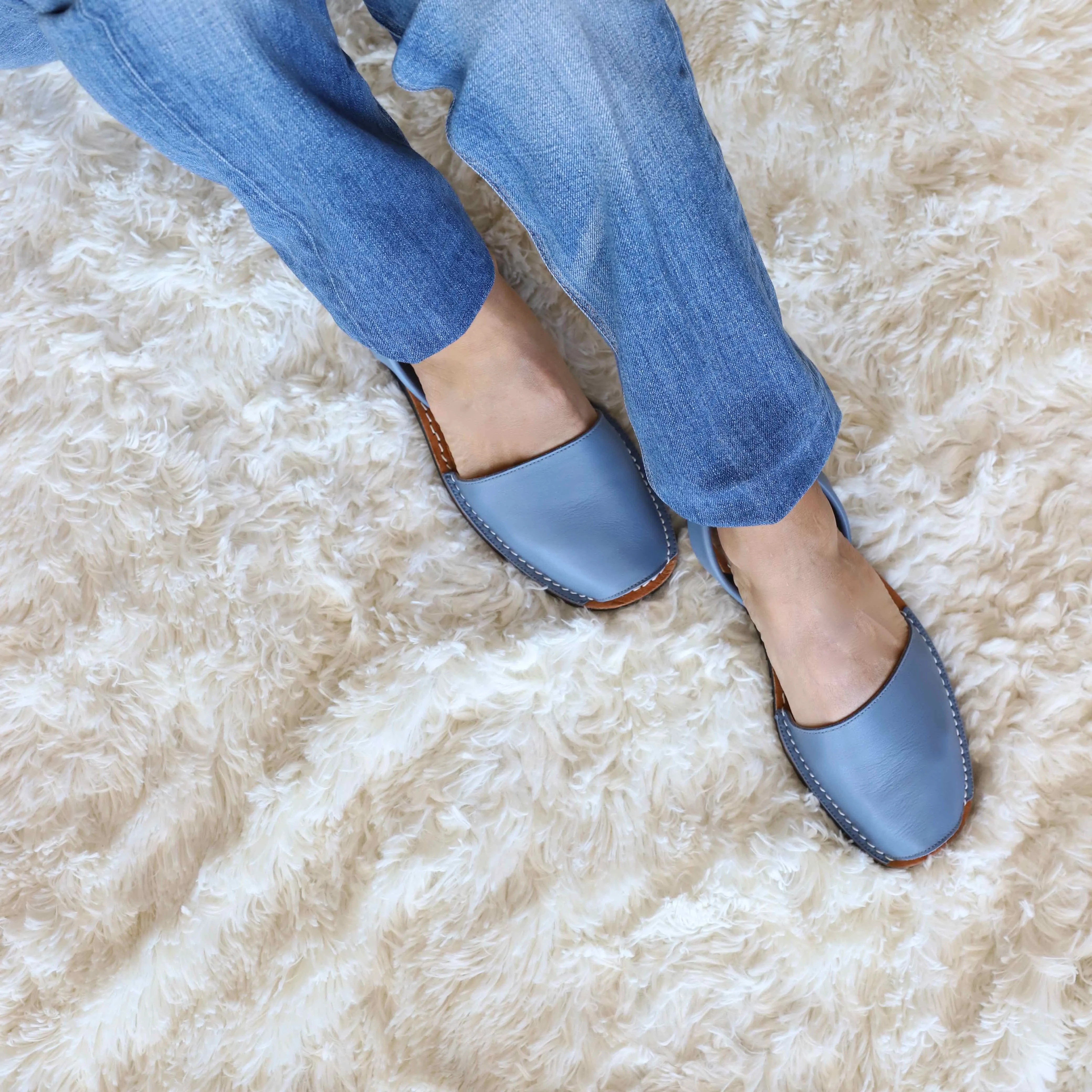 Classic Blue denim sandals