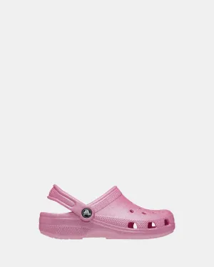 Classic Glitter Clog Youth Pink Tweed Glitter