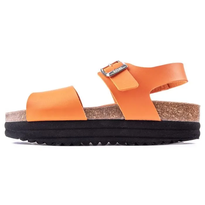 Clove Women's Vegan Flatform Sandals | Orange