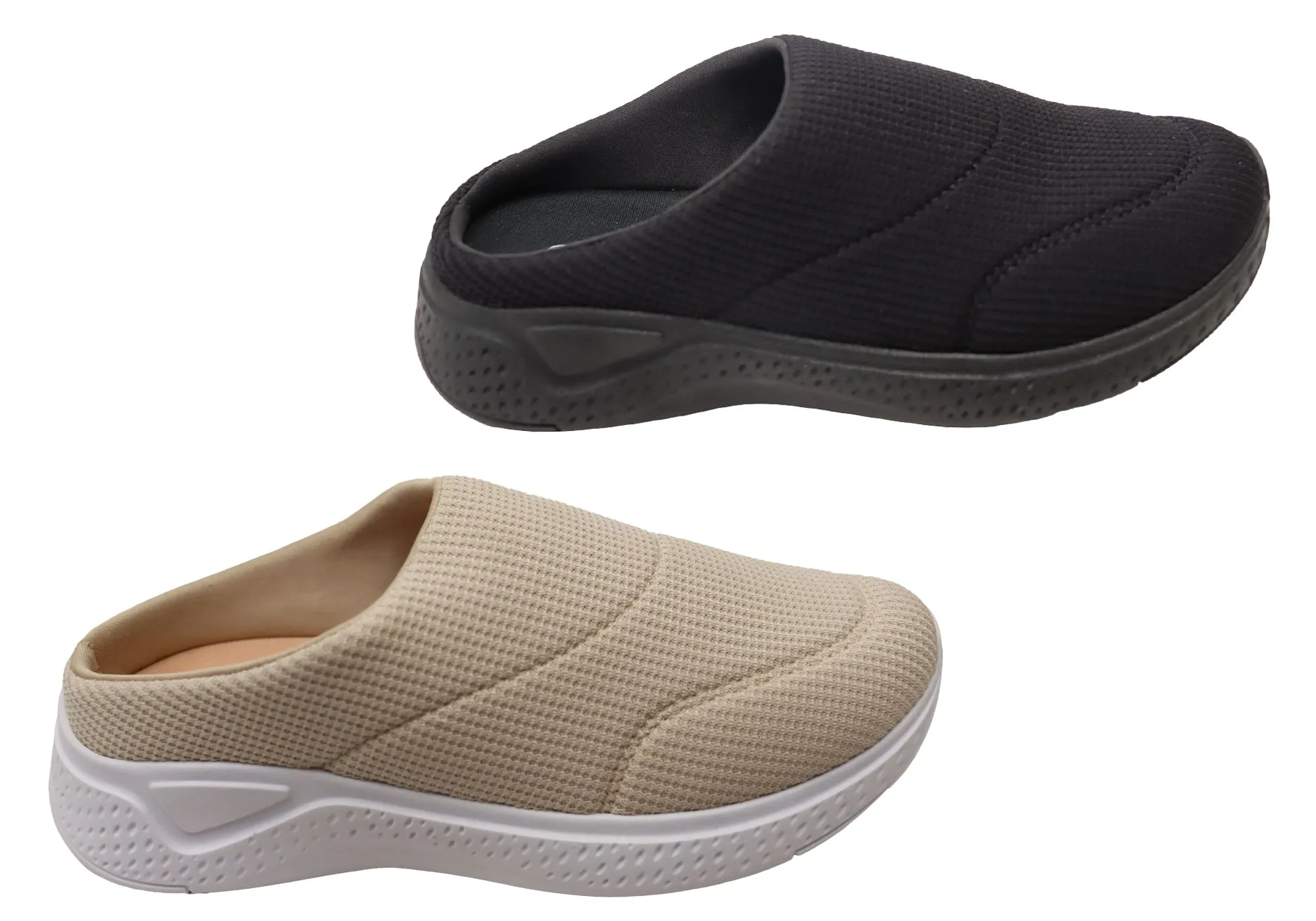 Comfortflex Traveller Womens Comfortable Cushioned Slip On Mules Shoes