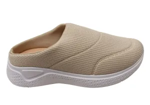 Comfortflex Traveller Womens Comfortable Cushioned Slip On Mules Shoes