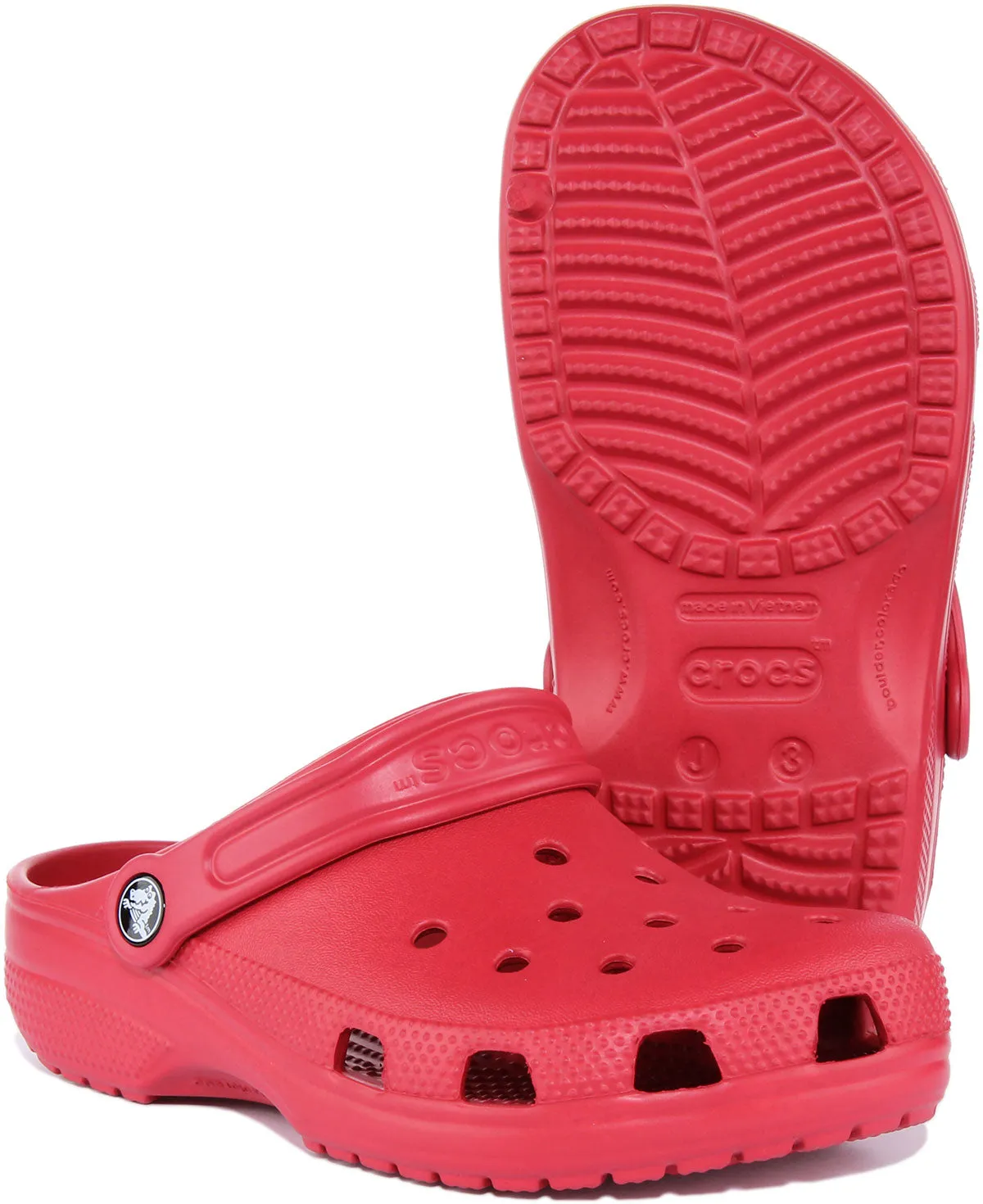 Crocs Classic Junior In Red For Kids