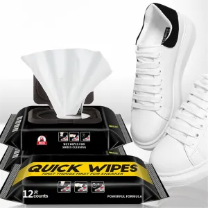 Disposable White Shoe Cleaner Wipes