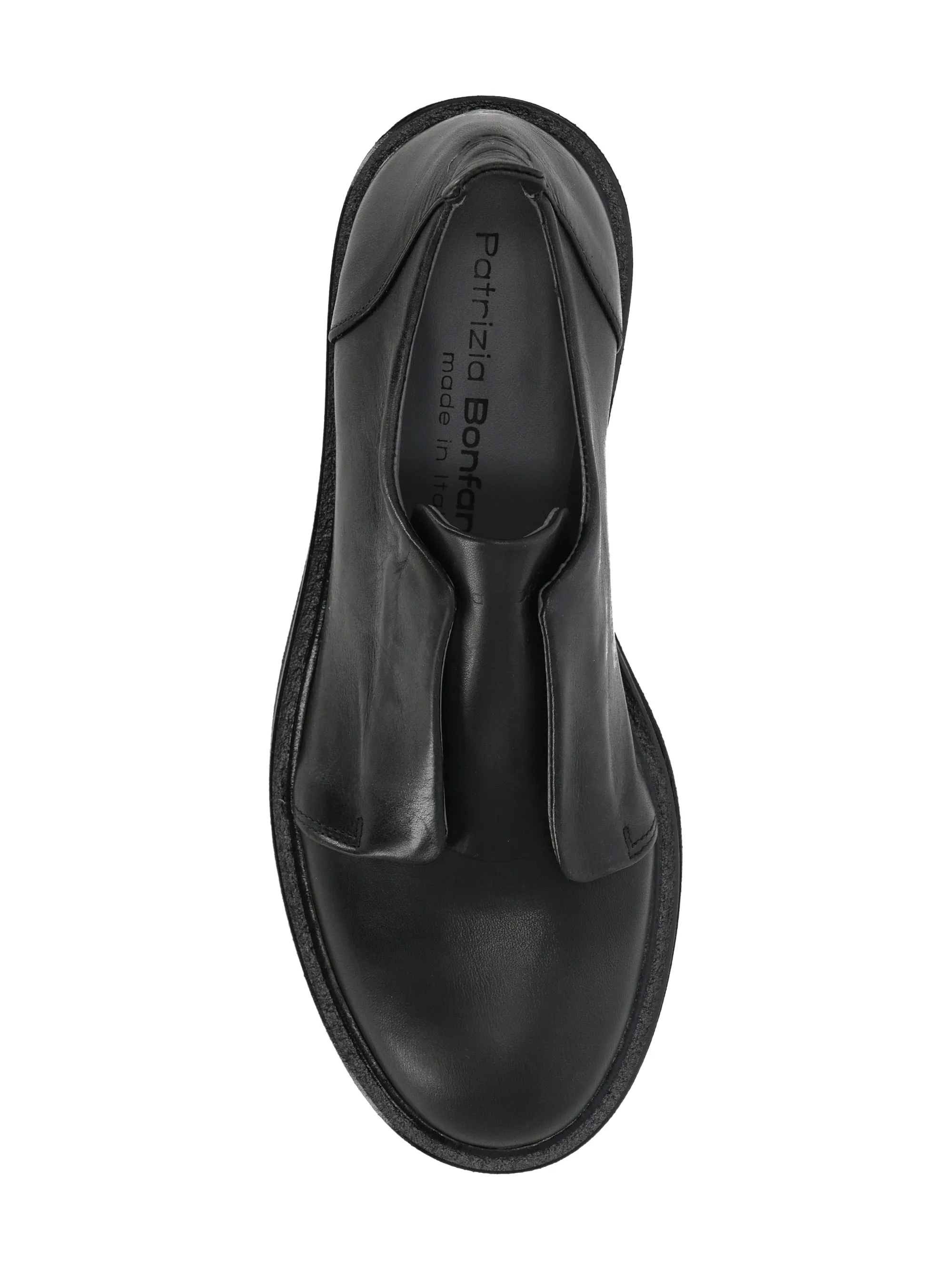 Elegant Calfskin Antra Flat Shoes