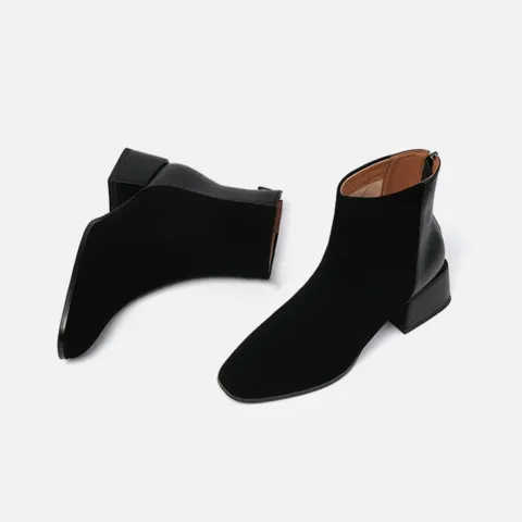 Fae - Block Heel Ankle Boots