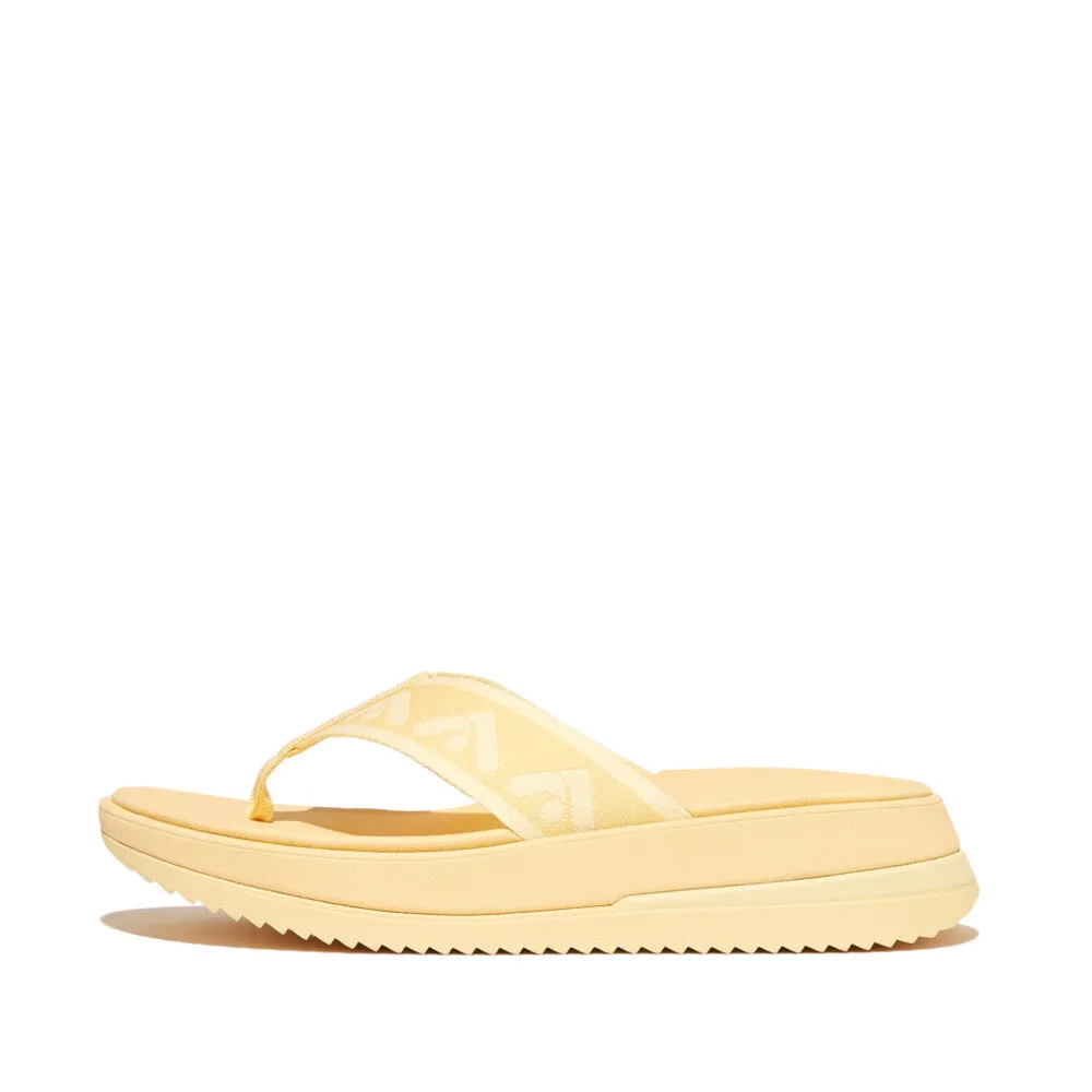 Fitflop Surff Webbing Toe Post Sandals Mellow Yellow