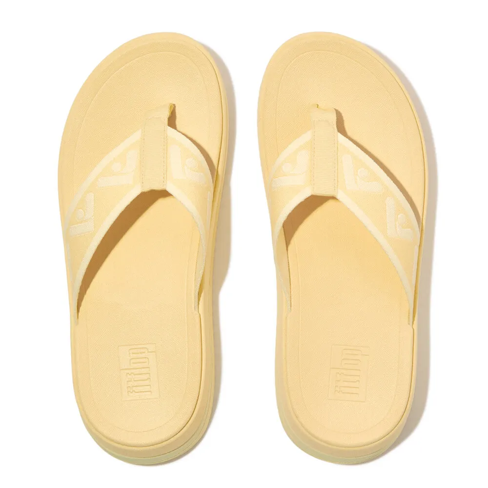 Fitflop Surff Webbing Toe Post Sandals Mellow Yellow