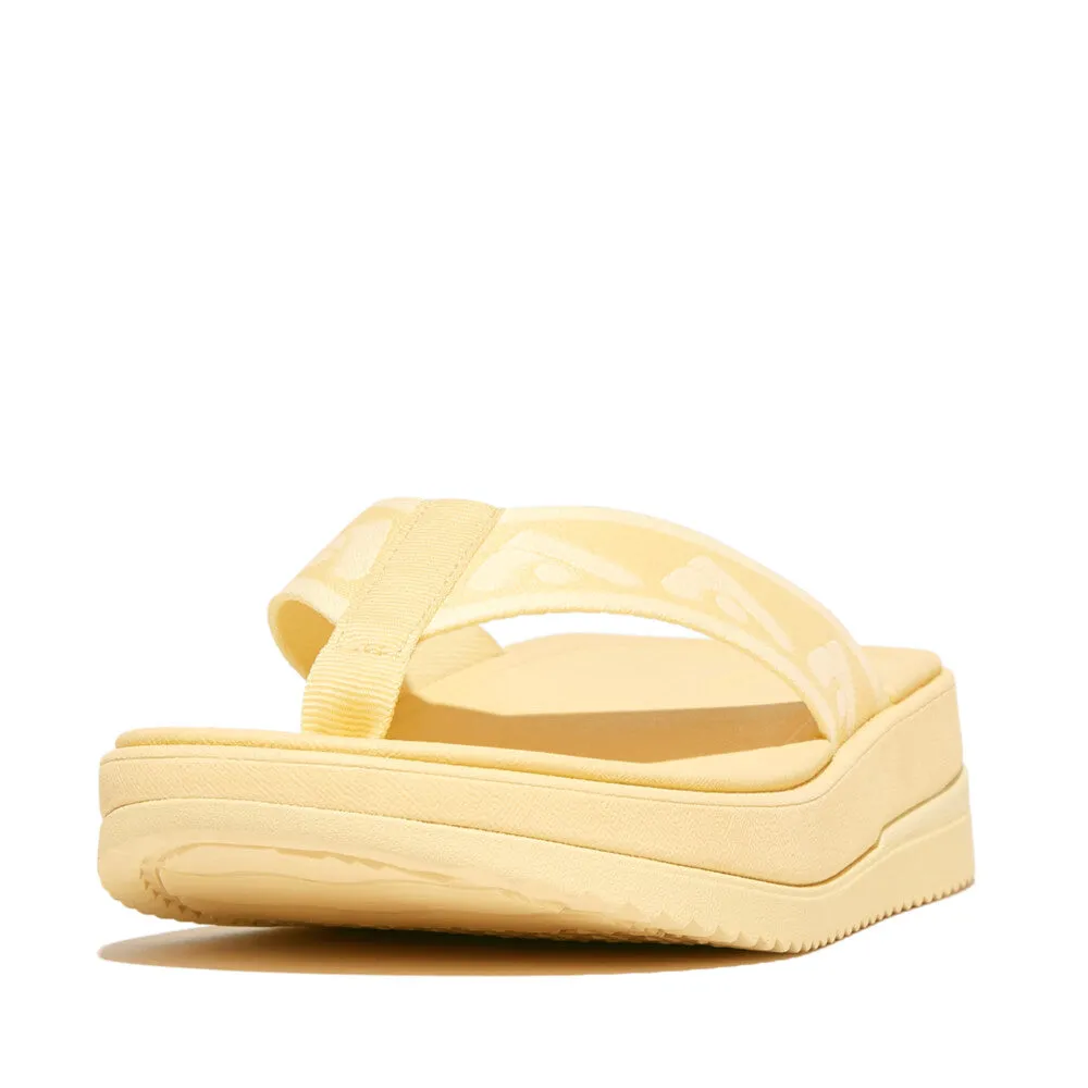 Fitflop Surff Webbing Toe Post Sandals Mellow Yellow