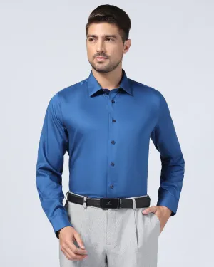 Formal Cobalt Solid Shirt - Alice