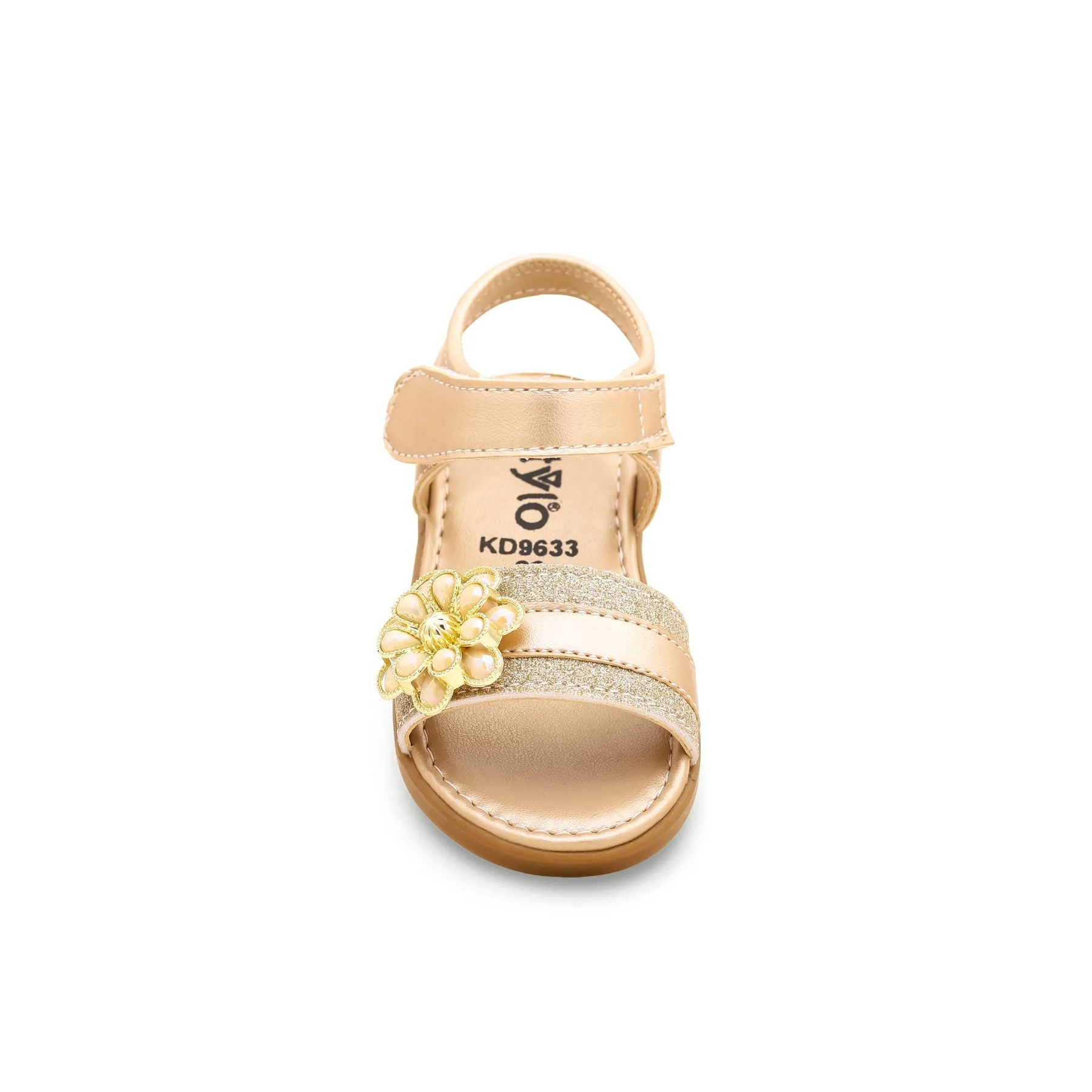 Girls Golden Formal Sandal KD9633