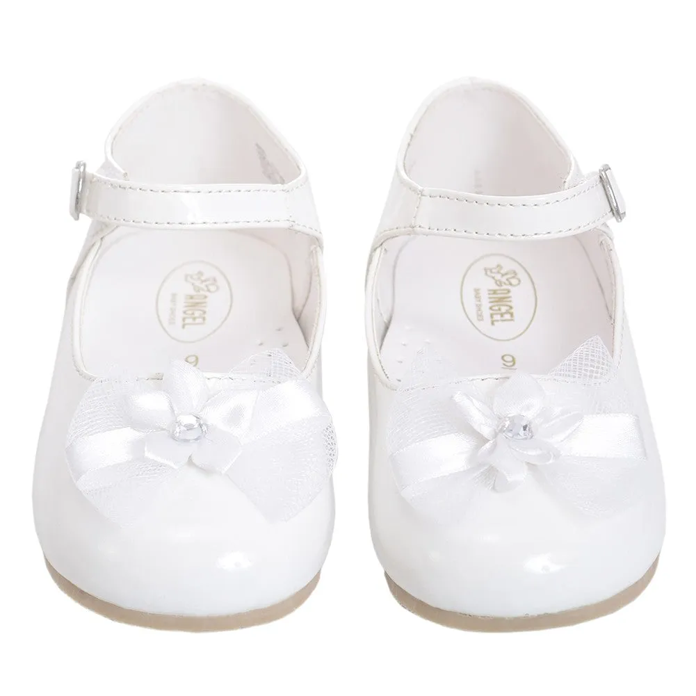 Girls White Patent Special Occasion Shoe 9 Toddler