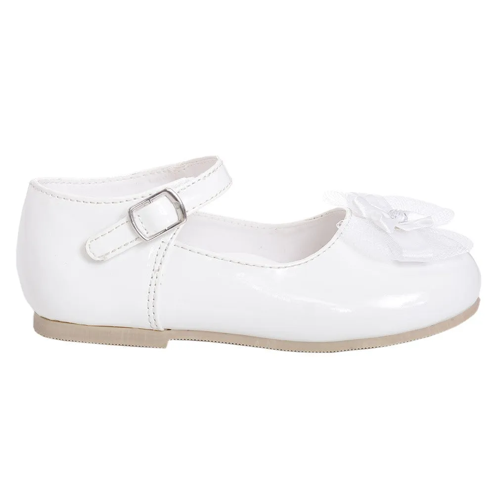 Girls White Patent Special Occasion Shoe 9 Toddler