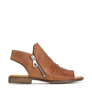 KAMI LEATHER ANKLE ZIP SANDALS