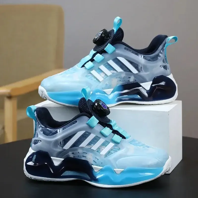 Kids Back To School Swivel Buckle Breathable Tennis Shoes