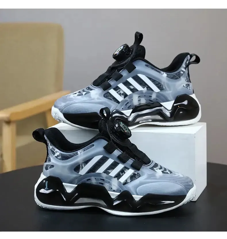 Kids Back To School Swivel Buckle Breathable Tennis Shoes