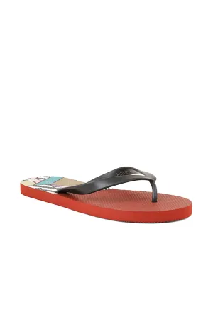 Men Casual Flip Flop M10025-Maroon