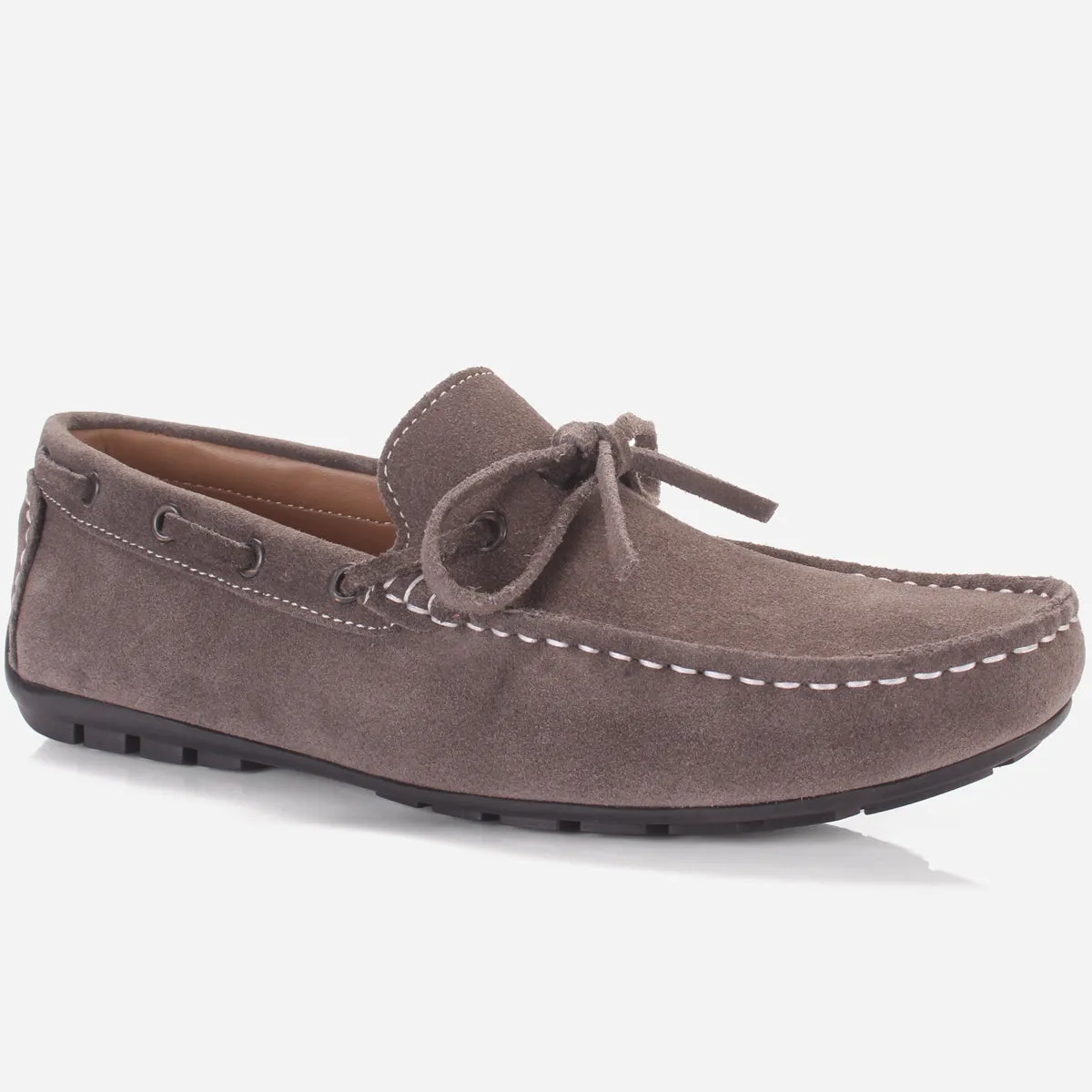 Mens "HUXY" Leather Slip-ons Moccasins