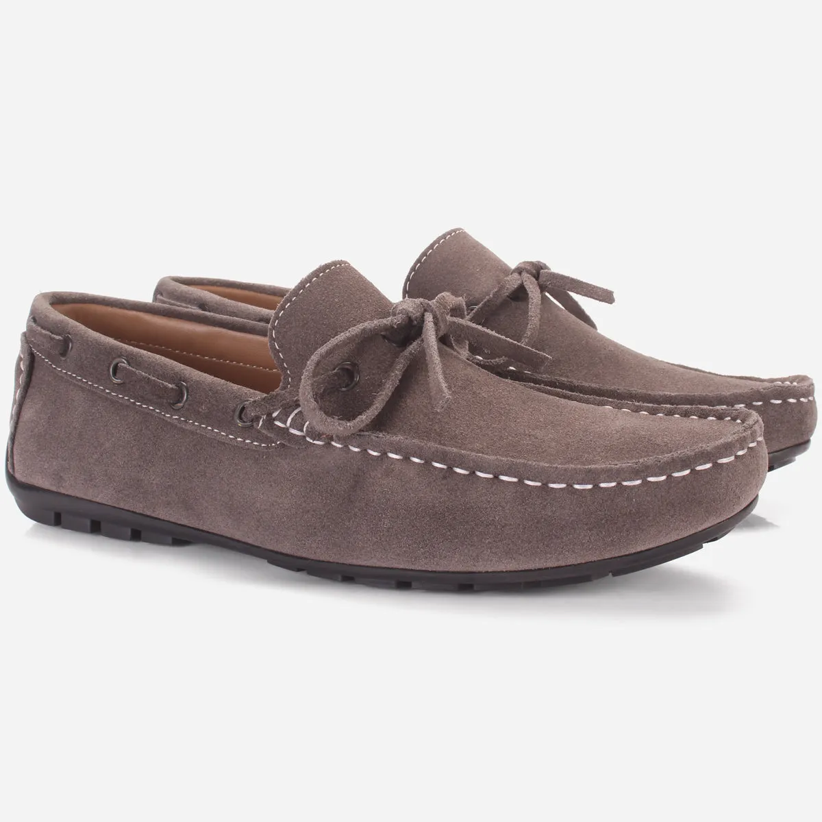 Mens "HUXY" Leather Slip-ons Moccasins