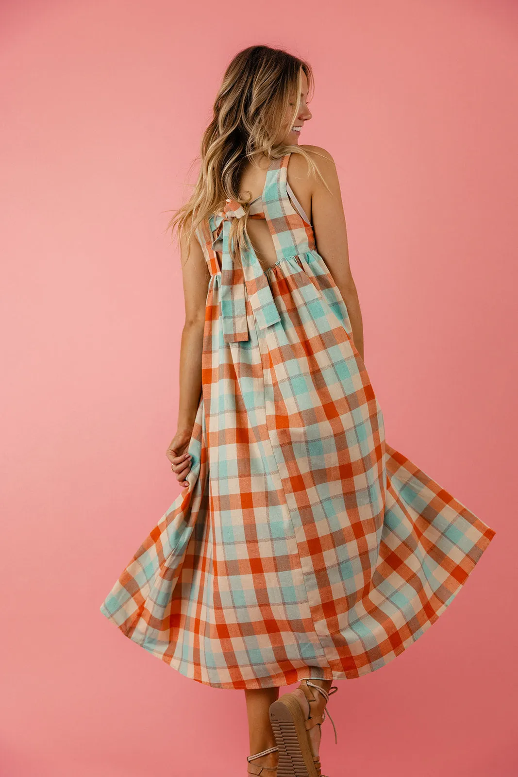 Mindi Plaid Babydoll Dress