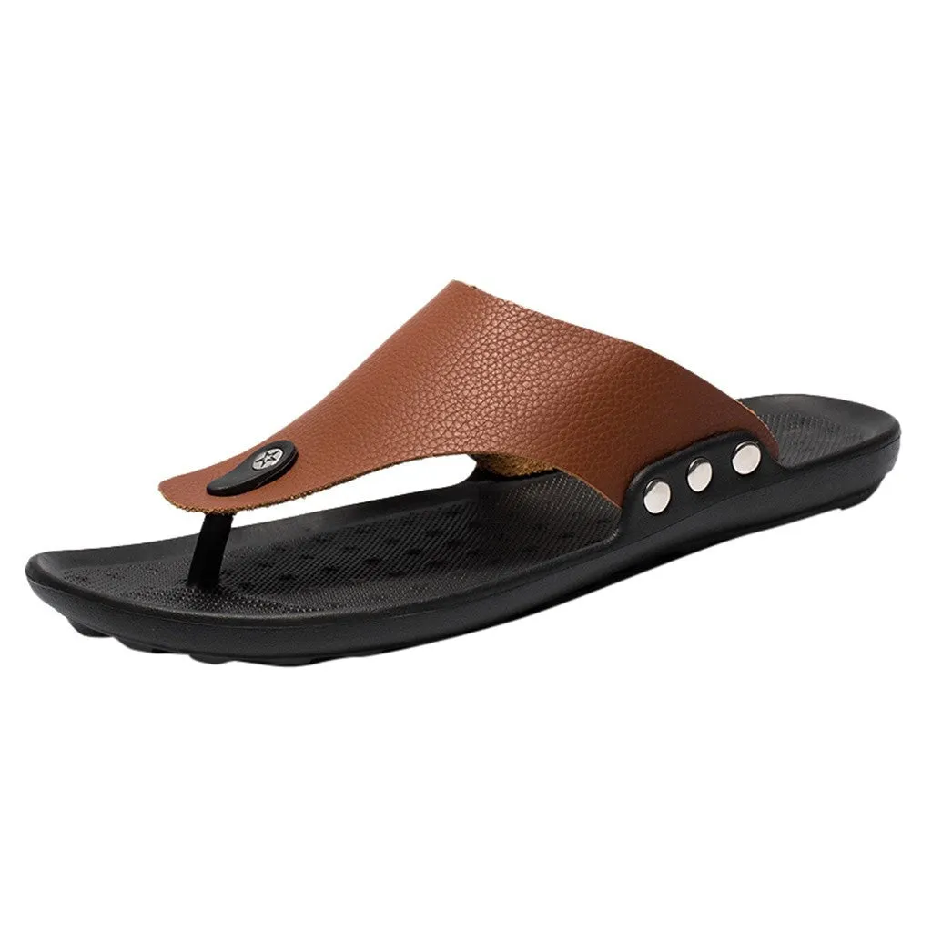 OCW Men Trendy Summer Flip-flops Sole Support Sandals