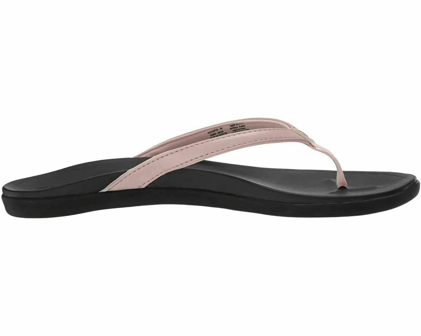 Olukai Women's Ho'Opio Sandal - Petal Pink Metallic/Black 20294-NK40