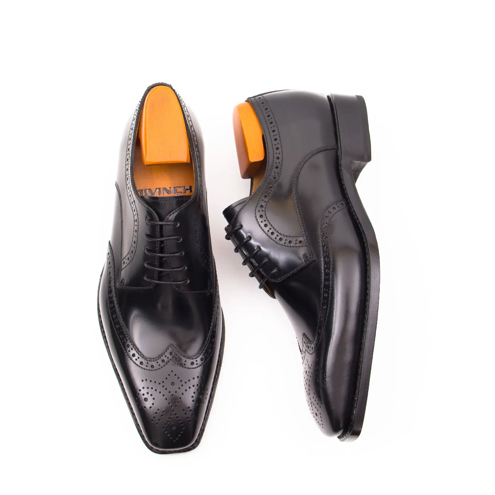 Patent leather goodyear welt dress shoes Black