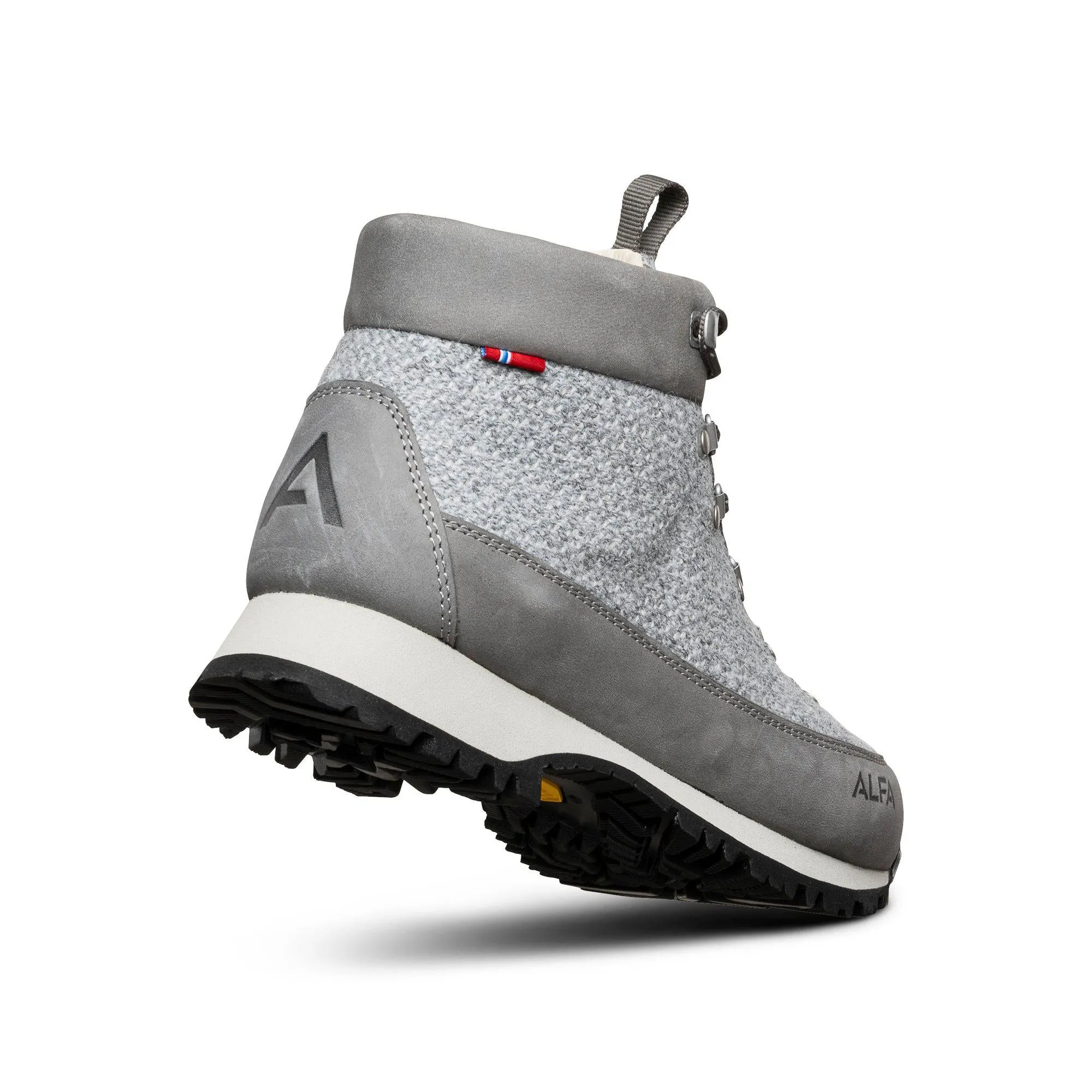 Stad W - Winter boot in wool - GREY