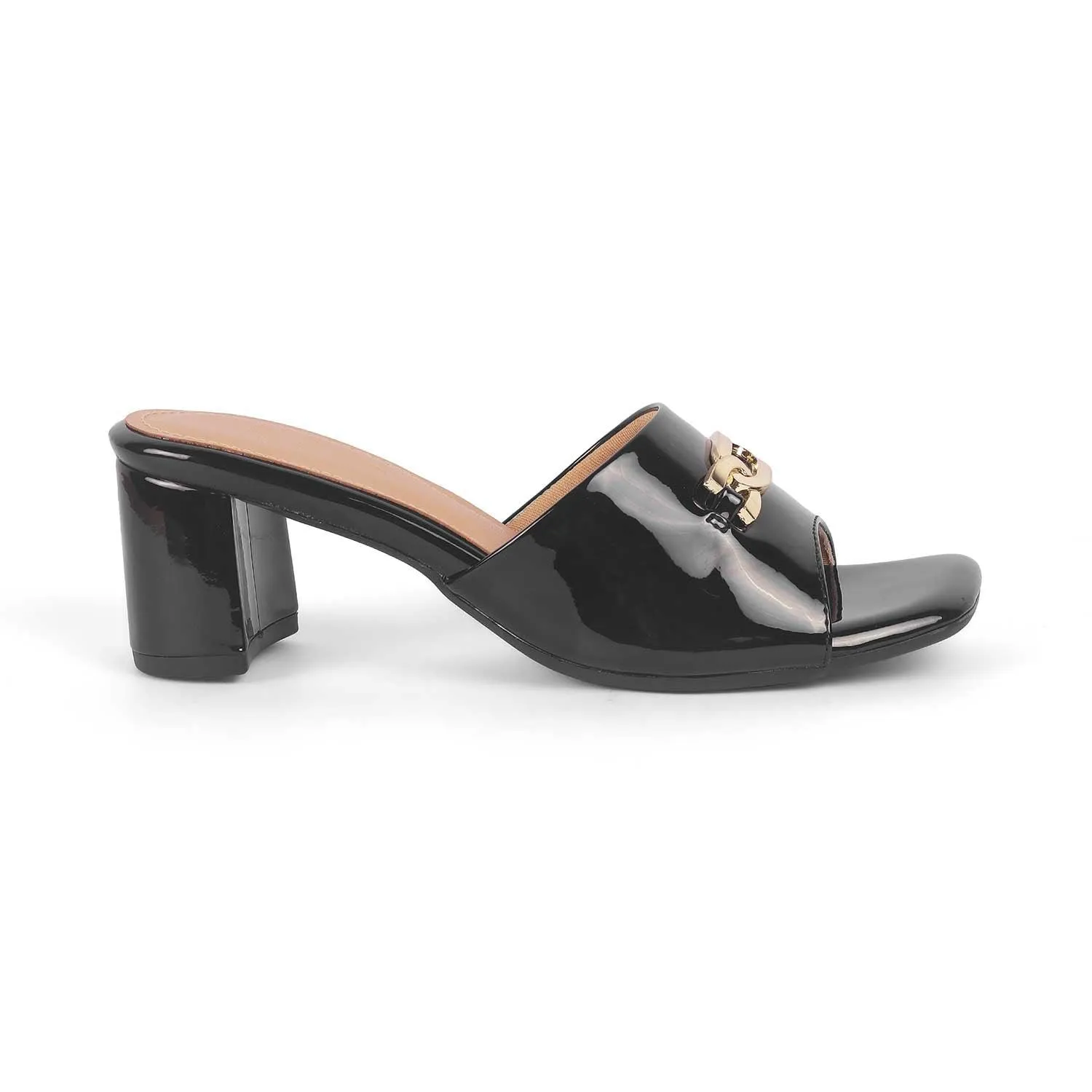 Tresmode Adare Black Women's Dress Block Heel Sandals