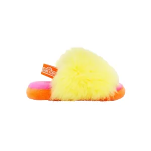 Ugg X Big Bird Girl's Kid's Slip On Fluff Yeah Slide Sandals