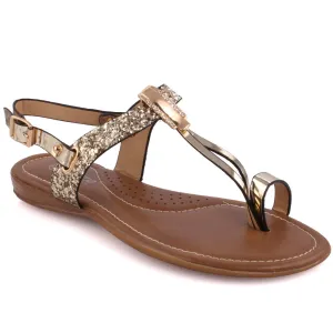 Women ‘Fotios’ Flat Decorated Summer Sandals