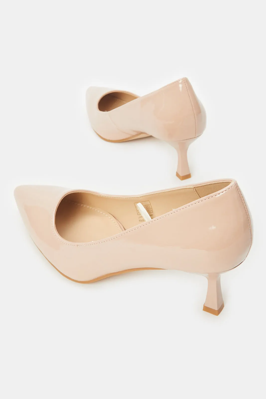 Women Pink Patent Court Shoe