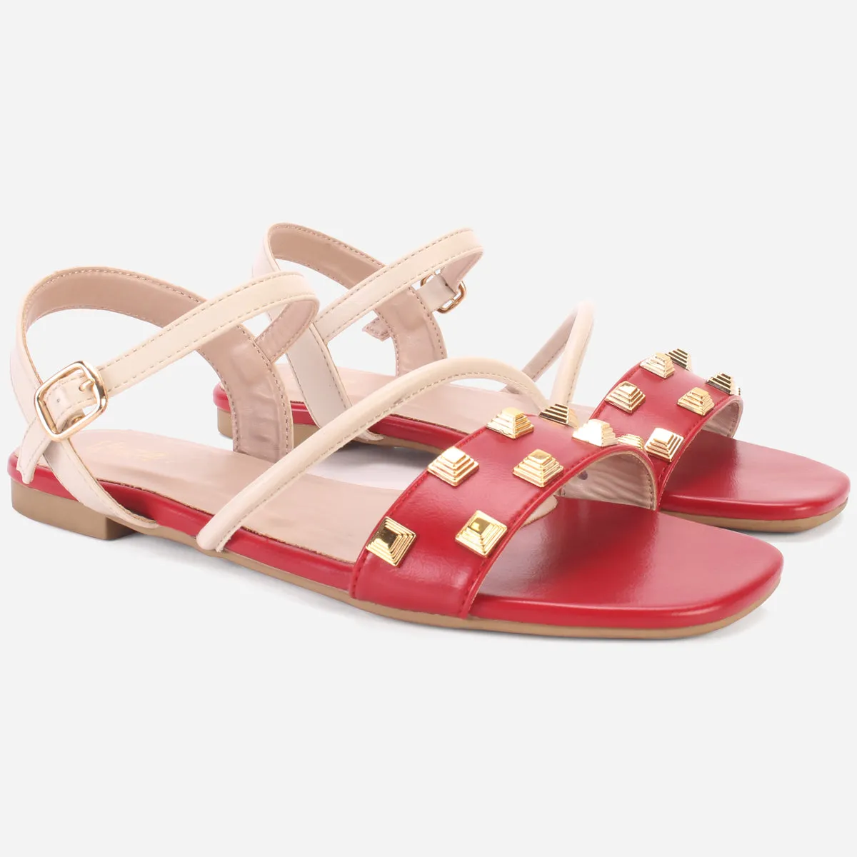 Women's "RHINOTA" Stud Detailing Sandals