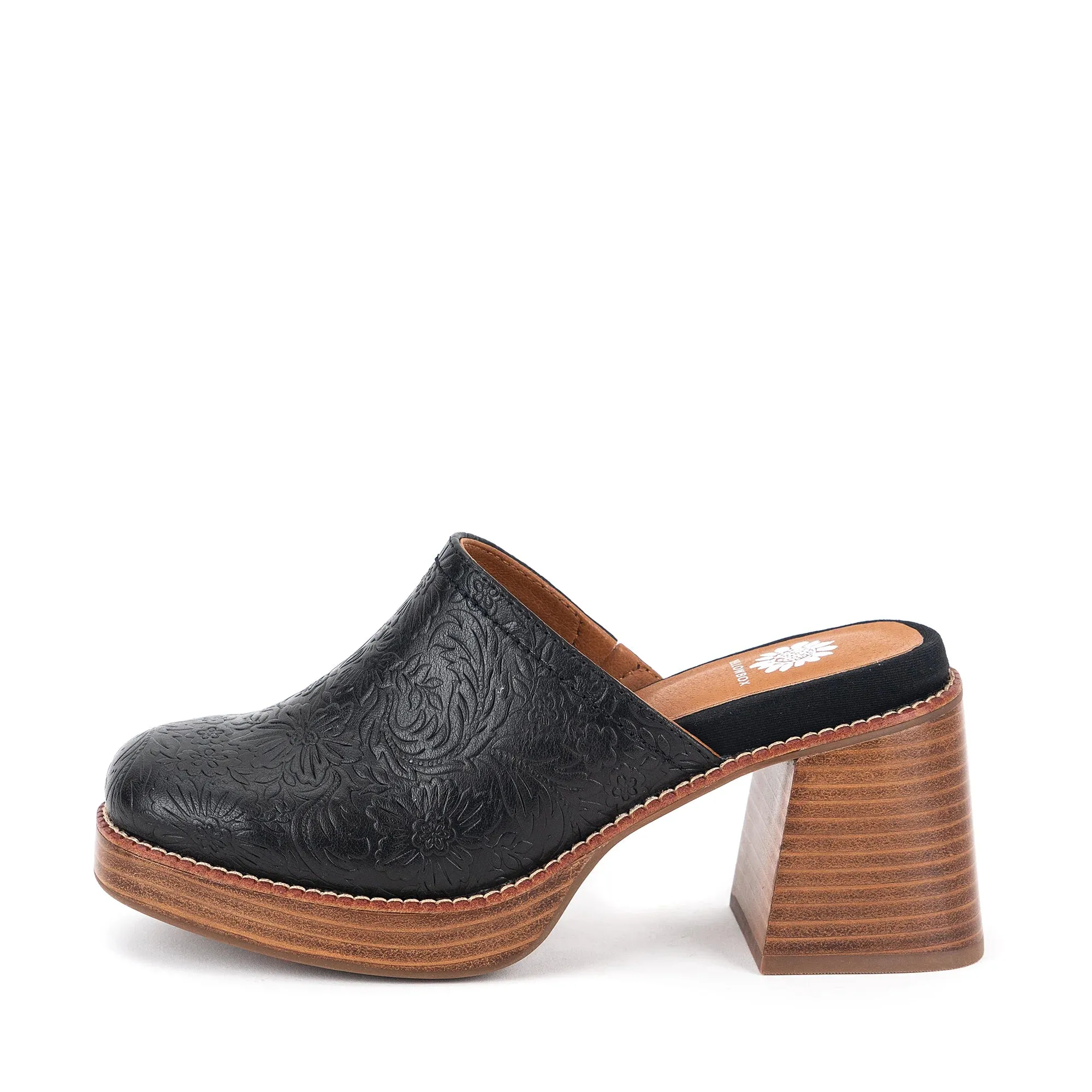 Yellow Box | Ivaria Platform Clog in Black