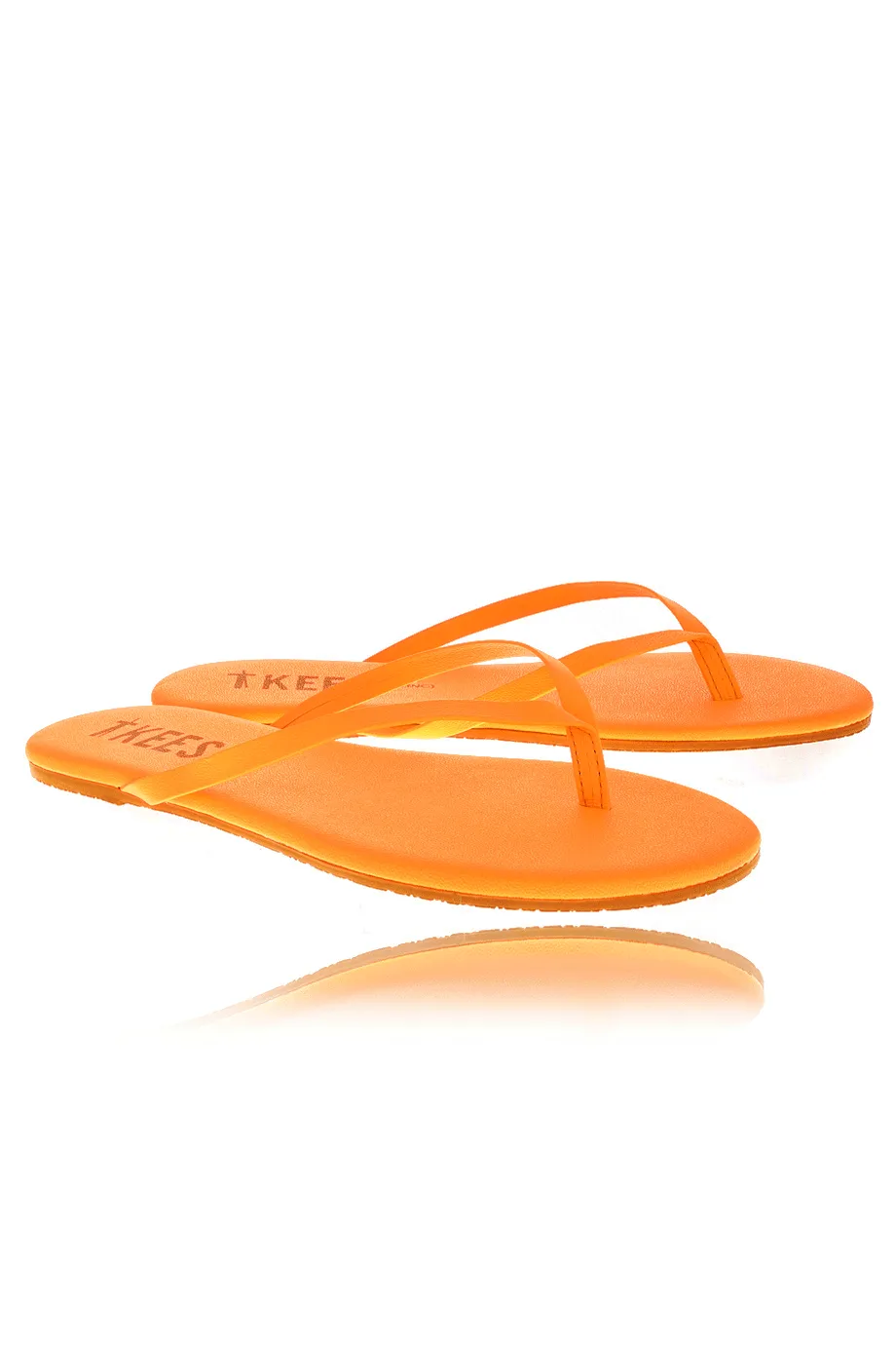 ZINCS Orange Leather Thong Sandals